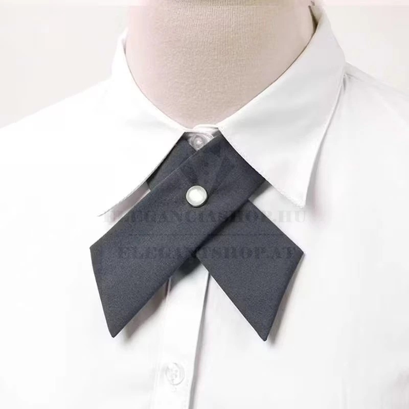   Női keresztnyakkendő - Sötétszürke